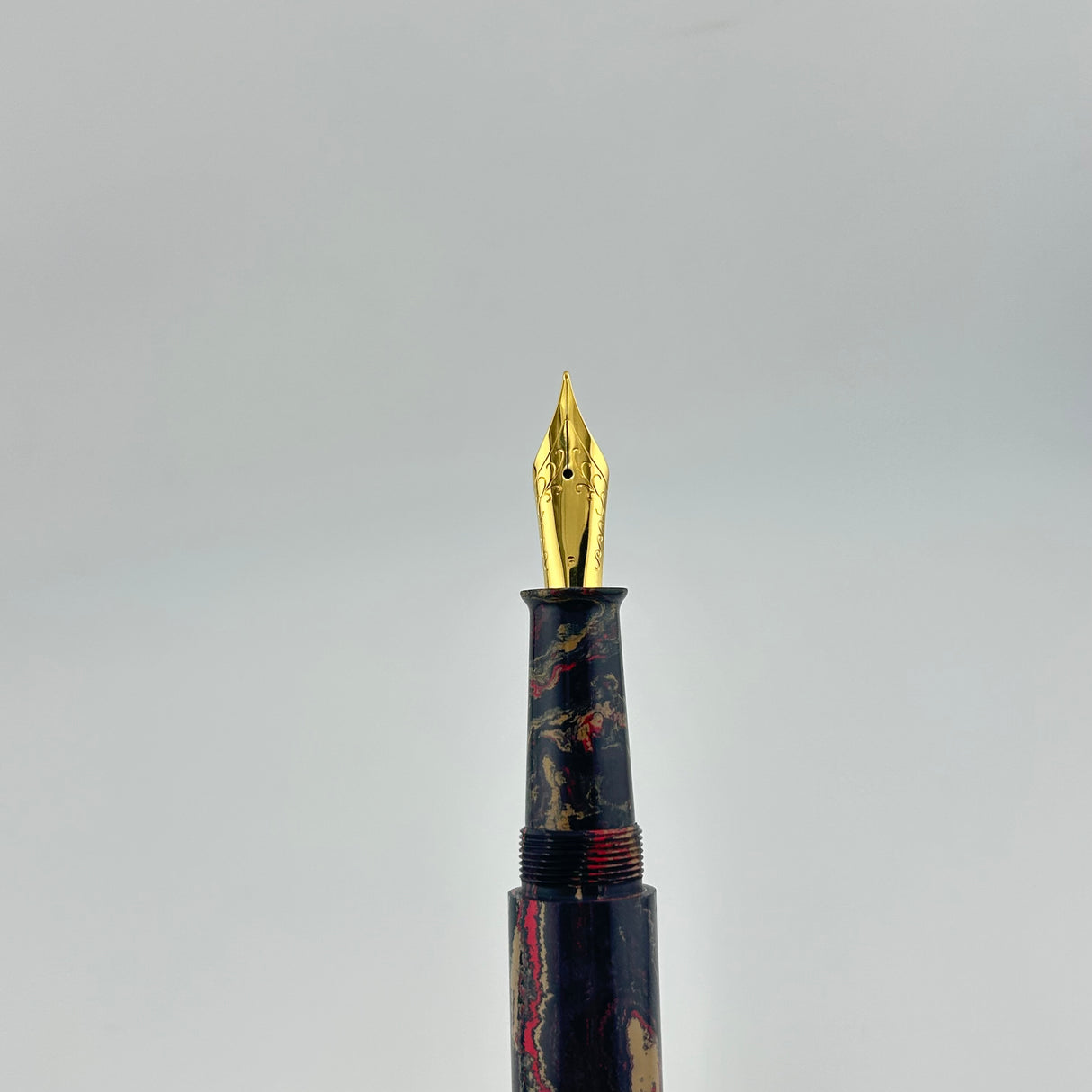 Ranga Pen India Beautiful Mottled Ebonite Pink/Blue/Sand - Fountain Pen