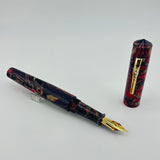 Ranga Pen India Beautiful Mottled Ebonite Pink/Blue/Sand - Fountain Pen