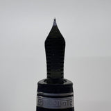 OMAS Oversized Blue/Black #360 Triangulated Fountain Pen - Medium 18kt Gold Nib