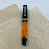 Delta Oversized DolceVita Sterling Silver Trim Fountain Pen - Fine 14kt Gold Nib
