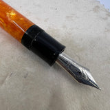 Delta Oversized DolceVita Sterling Silver Trim Fountain Pen - Fine 14kt Gold Nib