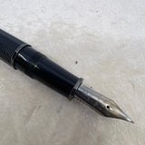 OMAS Arte Italiana "Noir" Large Paragon Guilloche Fountain Pen - "EXTRA FLESSIBLE" Extra Fine 14kt Gold Nib