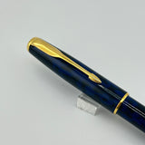 Parker Sonnet Premier Blue Marble Lacquer Made In France Circa 2002  - Fountain Pen