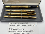 Sheaffer Imperial Triumph 797 Gold Plated  " NEW OLD STOCK SET "  - 2 Pencils + 1 Roller Ball + 1 Ball Pen
