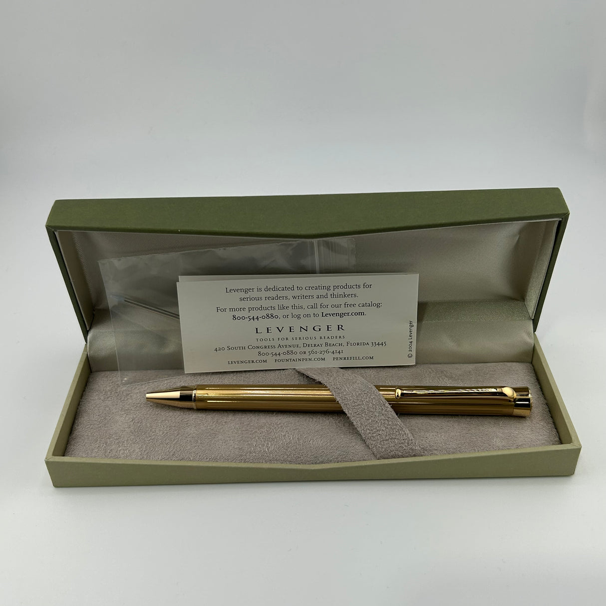 Levenger Newton Twin colors - gold plated - Ball Pen