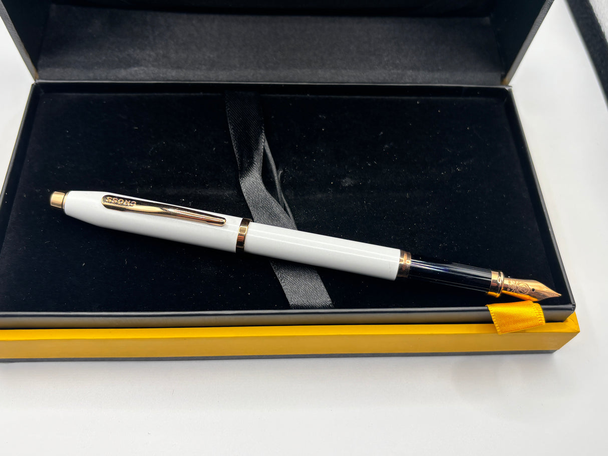 Cross Century II pearlescent white Rose gold trim - Fountain Pen