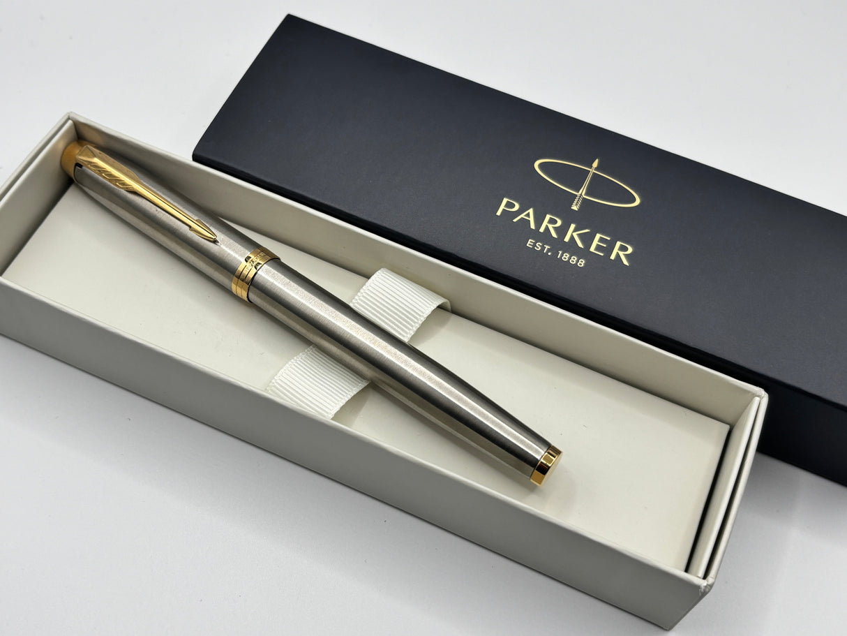 Parker IM stainless steel brushed - Roller ball