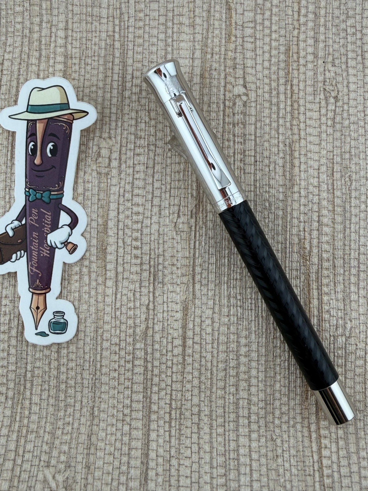 Faber Castell Guilloche Black Chevron - Fountain Pen