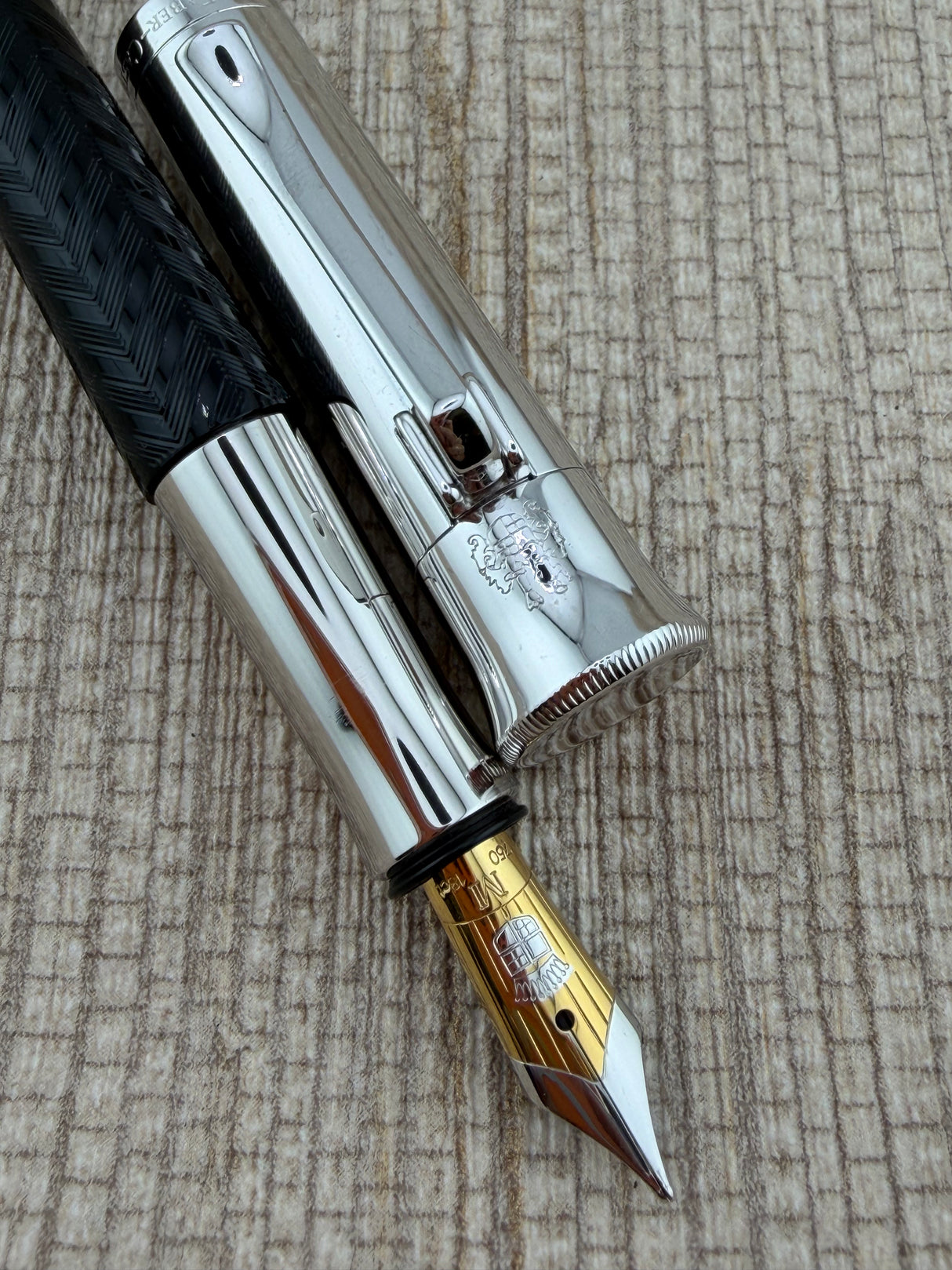 Faber Castell Guilloche Black Chevron - Fountain Pen