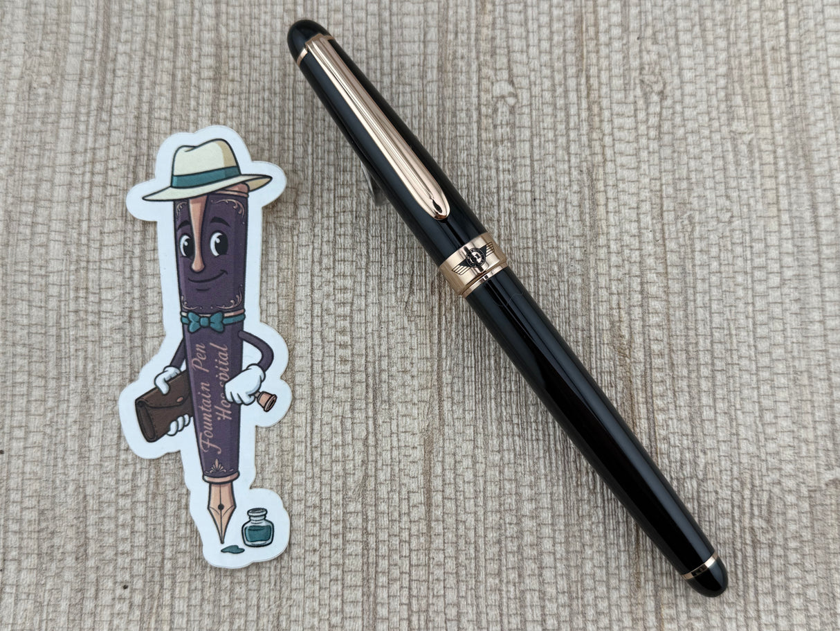 Retro 51 Black Gold Trim Circa 2000 - Fountain Pen