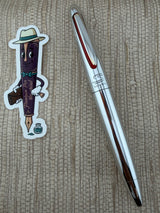 Omas Ayrton Senna Chrome 18K-750 Gold Nib - Fountain Pen