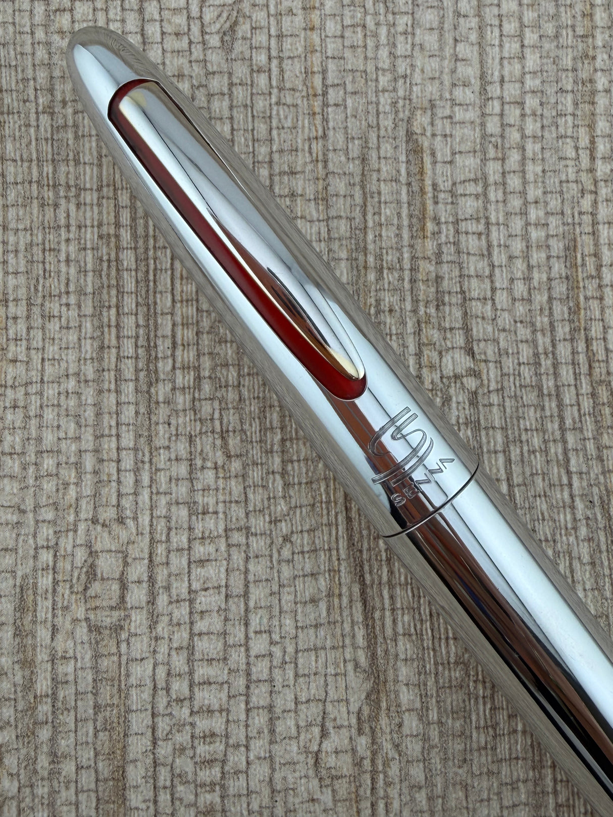 Omas Ayrton Senna Chrome 18K-750 Gold Nib - Fountain Pen