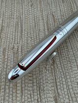 Omas Ayrton Senna Chrome 18K-750 Gold Nib - Fountain Pen