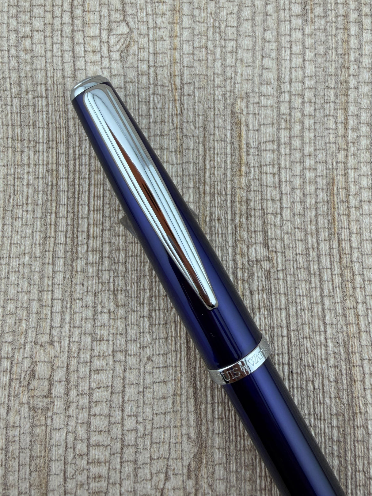 Waterford Marquis Translucent Royal Blue Lacquer - Rollerball Pen