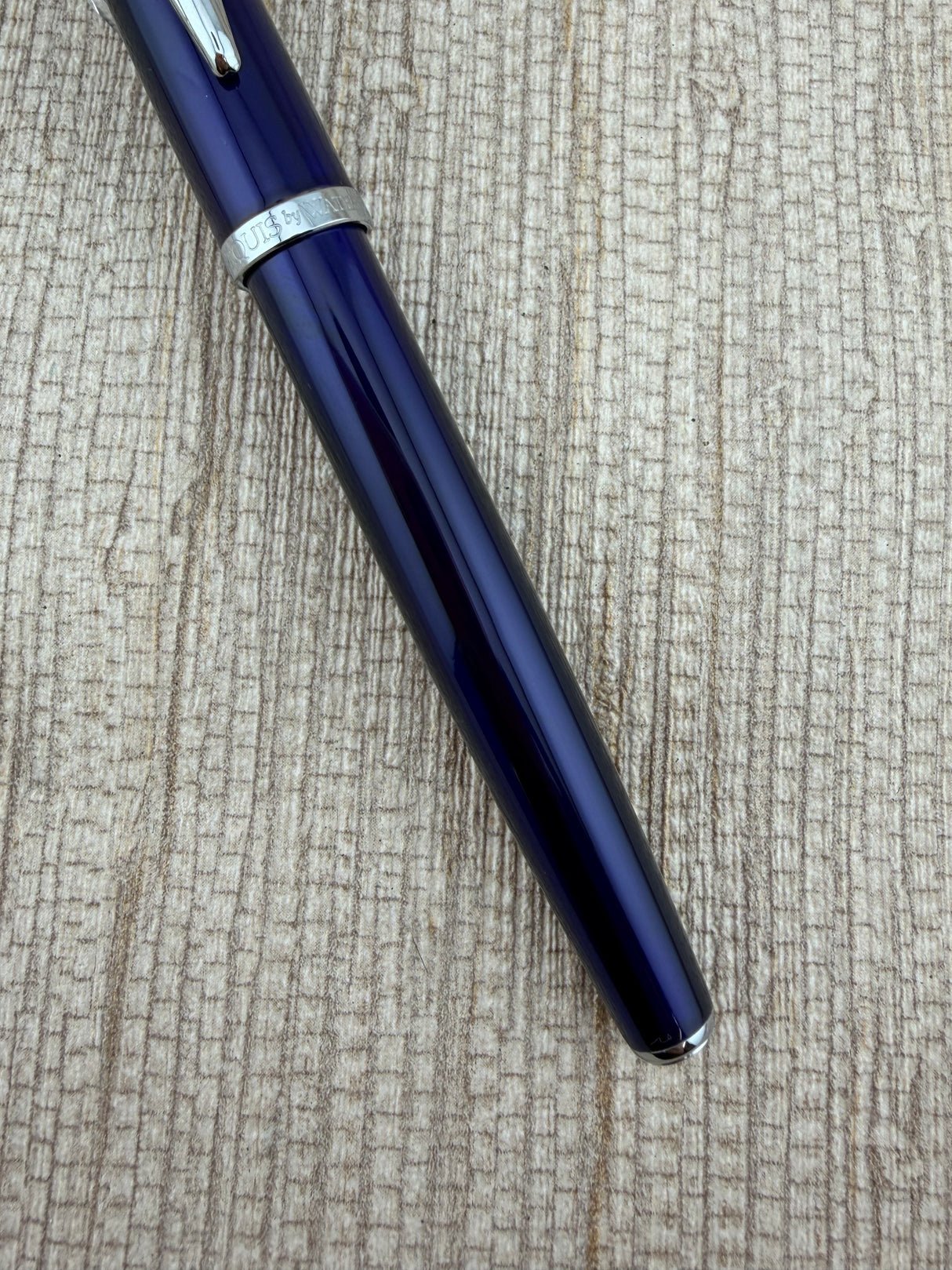 Waterford Marquis Translucent Royal Blue Lacquer - Rollerball Pen