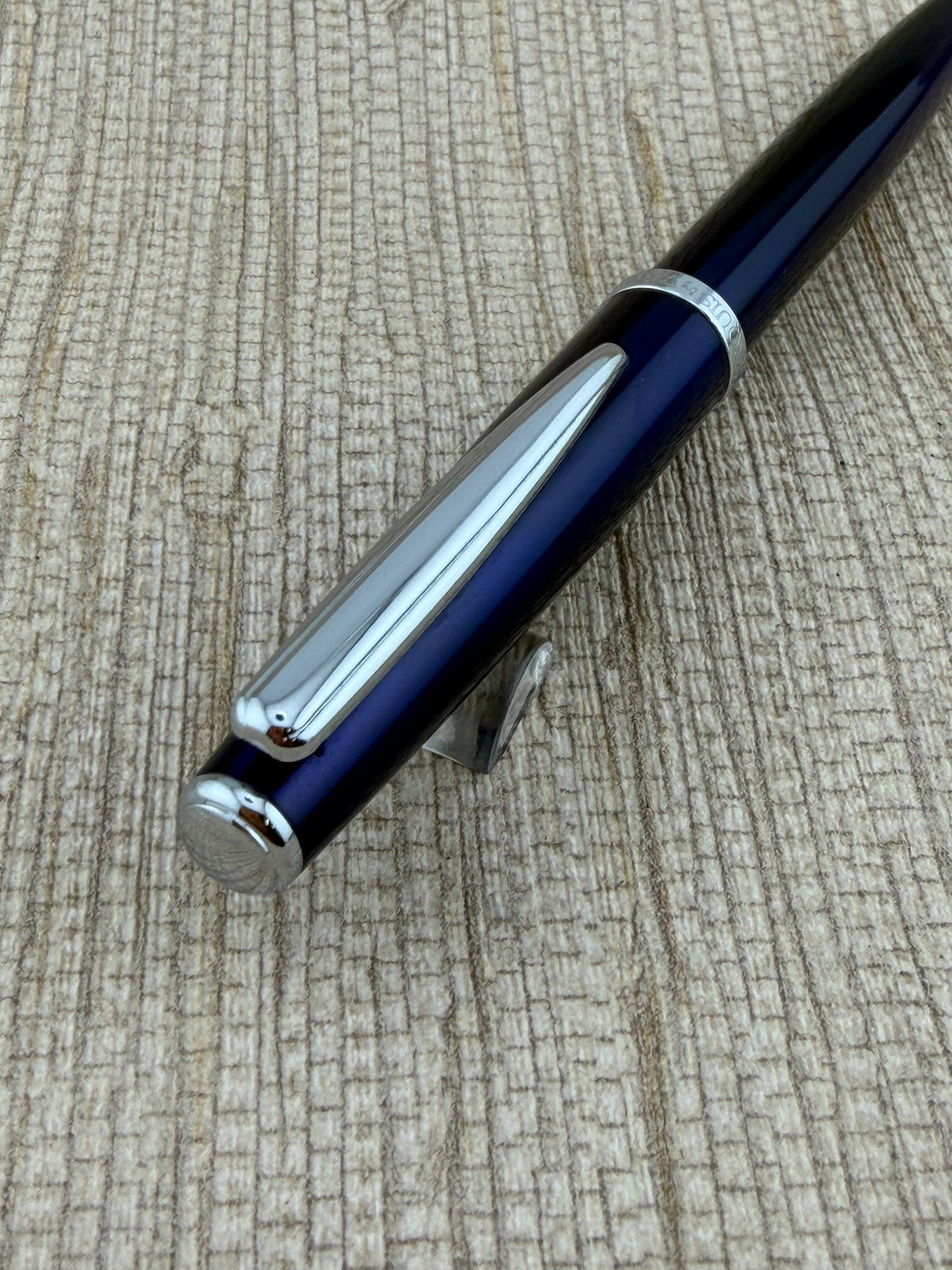 Waterford Marquis Translucent Royal Blue Lacquer - Rollerball Pen