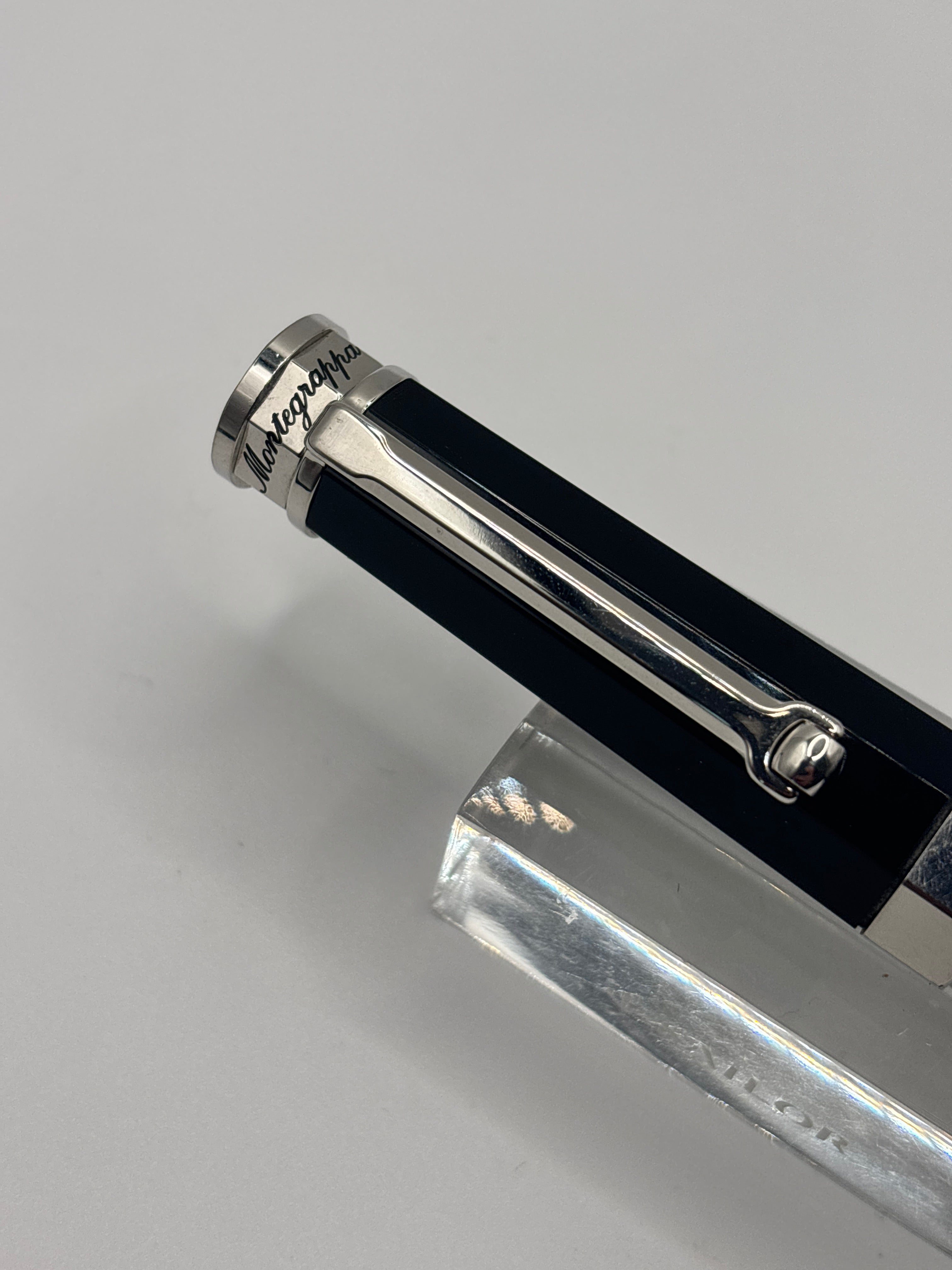Montegrappa Nero Uno Black faceted pen - Ball Pen – Fountain Pen