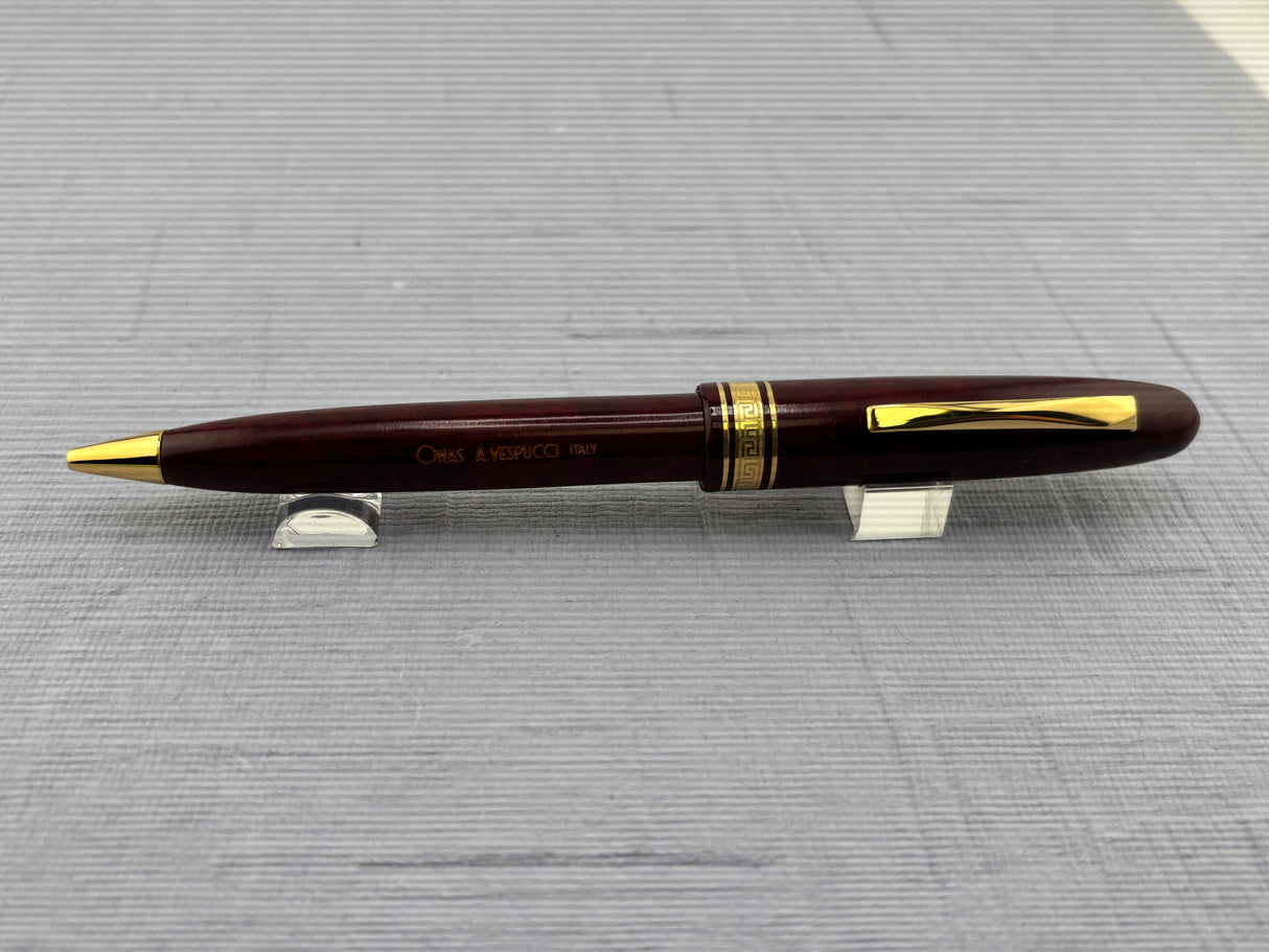 Omas Ogiva Americo Vespucci 1997 burlwood Limited Edition - Ball Pen