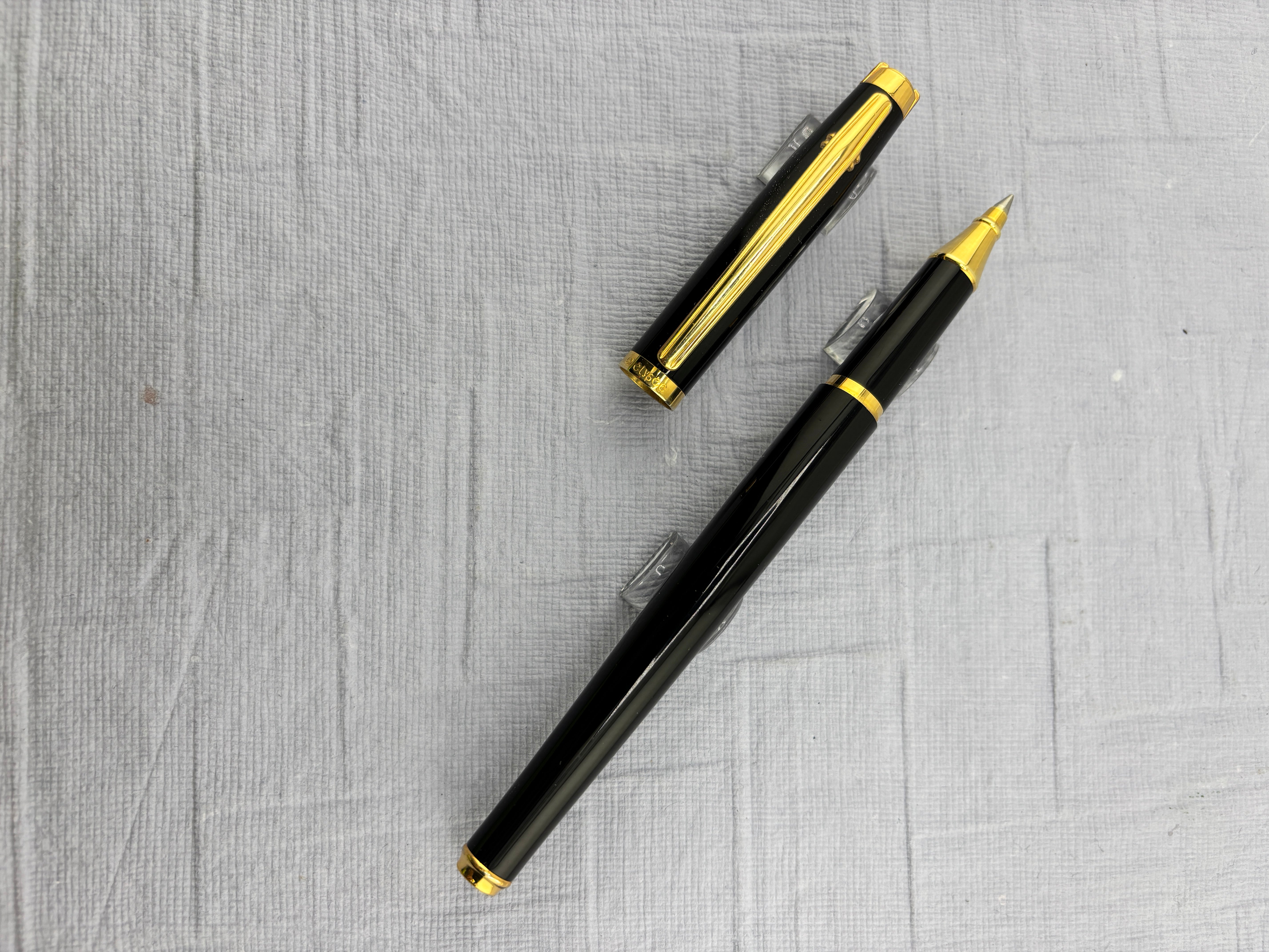 Elysee Black lacquer Gold trim - Made in Germany - Roller Ball