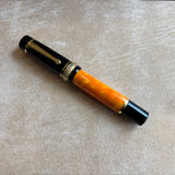 Delta Oversized Millennium  DolceVita 925 Gold Vermeil Trim Fountain Pen - 18kt Gold Nib