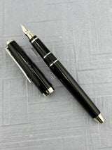 Pilot Metal falcon Black lacquer silver trim  - Fountain Pen