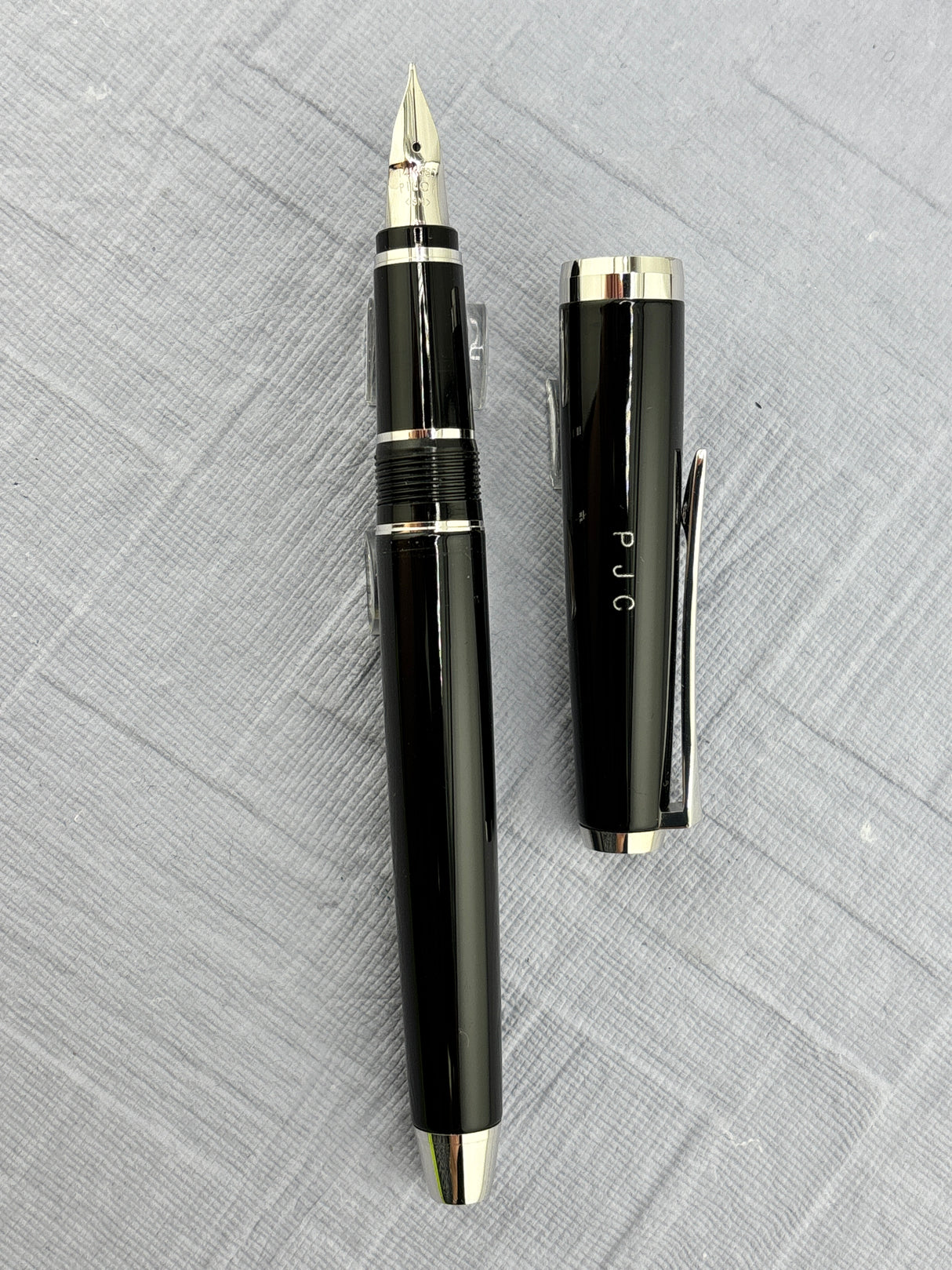 Pilot Metal falcon Black lacquer silver trim  - Fountain Pen