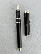 Pilot Metal falcon Black lacquer silver trim  - Fountain Pen