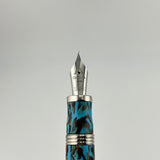 Gioia Capodimonte Blue - Chrome trim - Fountain Pen