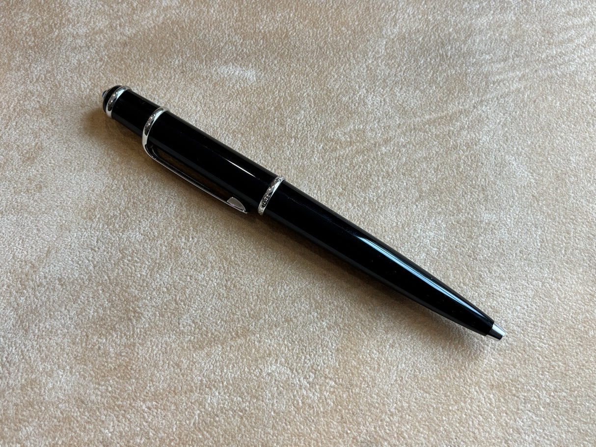 Cartier Diabolo Ball Pen Black with Rhodium trim