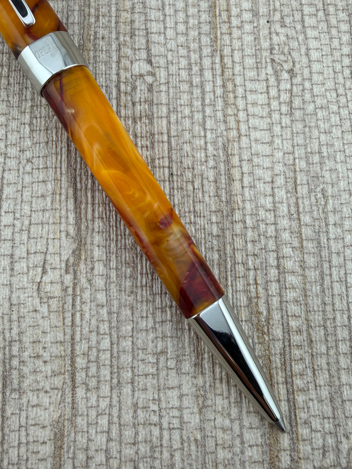 Visconti Opera Orange Desert Rhodium Trim - Ballpoint Pen