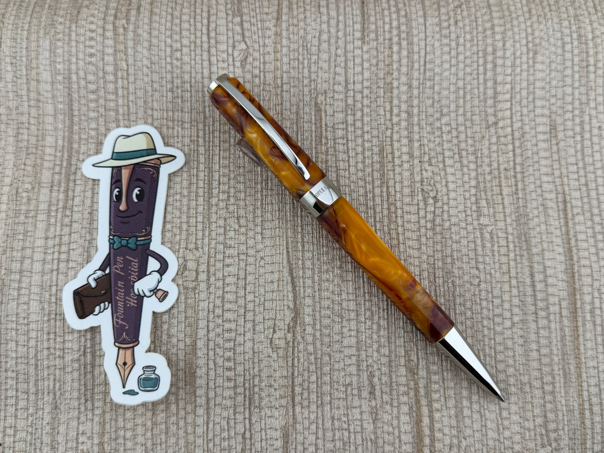 Visconti Opera Orange Desert Rhodium Trim - Ballpoint Pen
