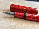 Wancher Sekai Saihi Urushi Aka-age Raden Fountain Pen