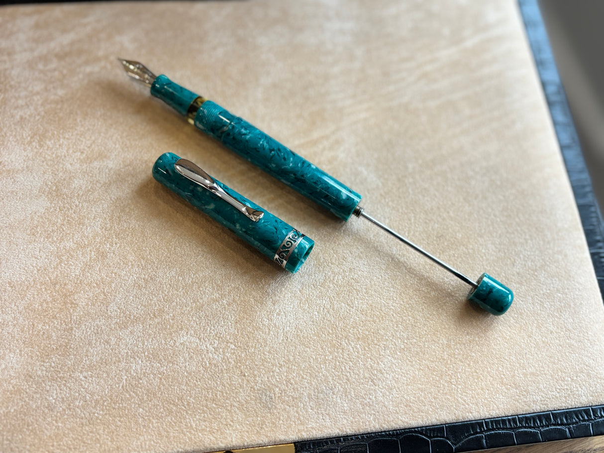 Visconti mid size Florentia Green Rhodium trim exclusive Casa delle stilografica 50th
