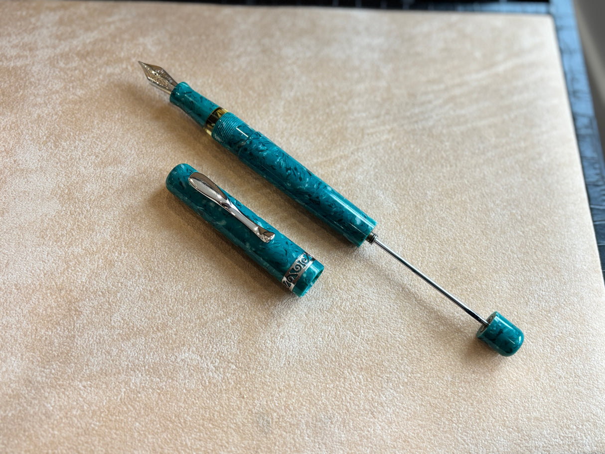 Visconti mid size Florentia Green Rhodium trim exclusive Casa delle stilografica 50th