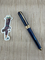 Pineider Avatar Blue Demonstrator Quill Nib 14K-585 Super Flex! - Fountain Pen
