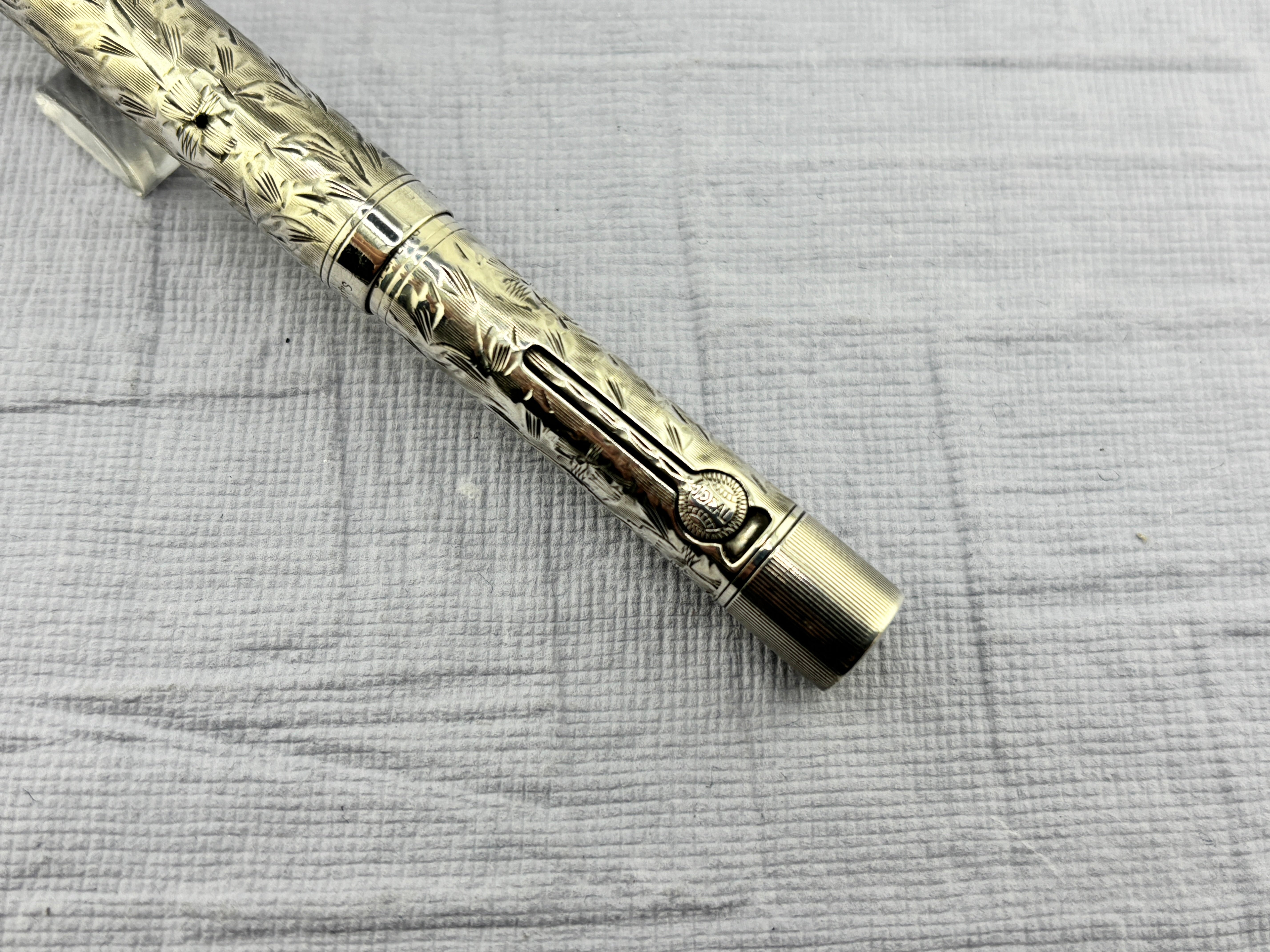 Waterman #452 1/2v Sterling silver Fountain Pen – Fountain Pen