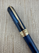 Pineider Avatar Blue Demonstrator Quill Nib 14K-585 Super Flex! - Fountain Pen