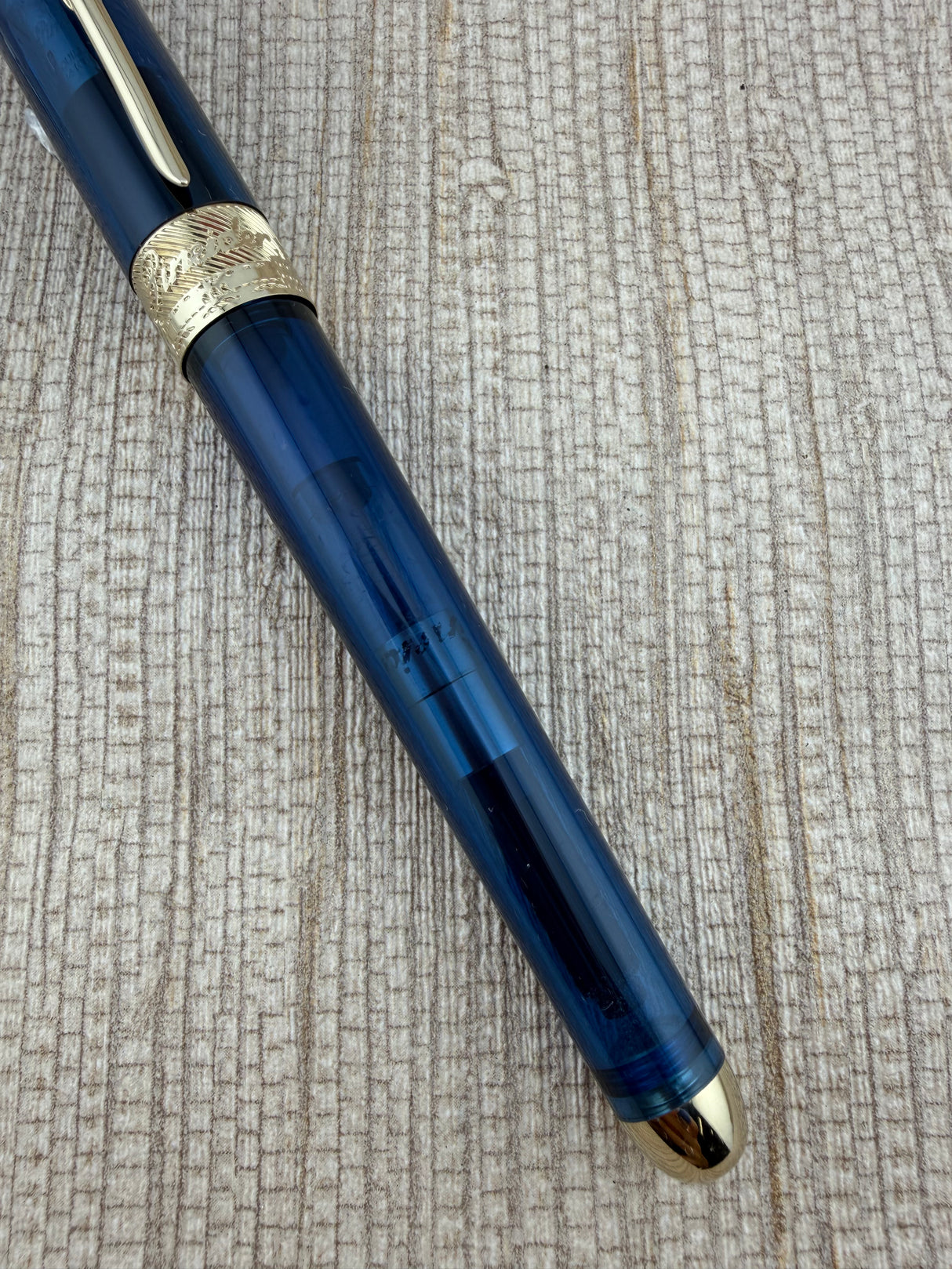 Pineider Avatar Blue Demonstrator Quill Nib 14K-585 Super Flex! - Fountain Pen