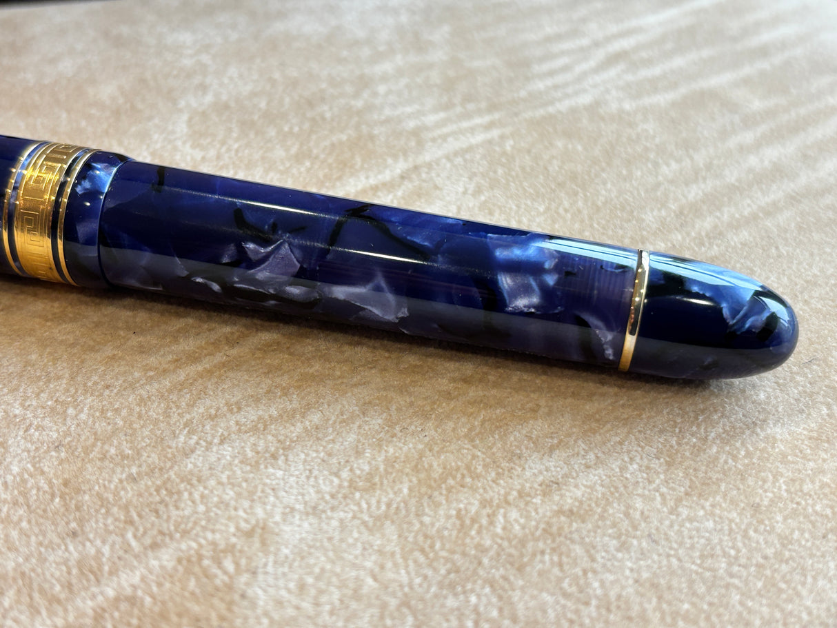 Armando Simoni Club Ogiva Extra Blue La Royale Celluloid Gold trim - circa 2017