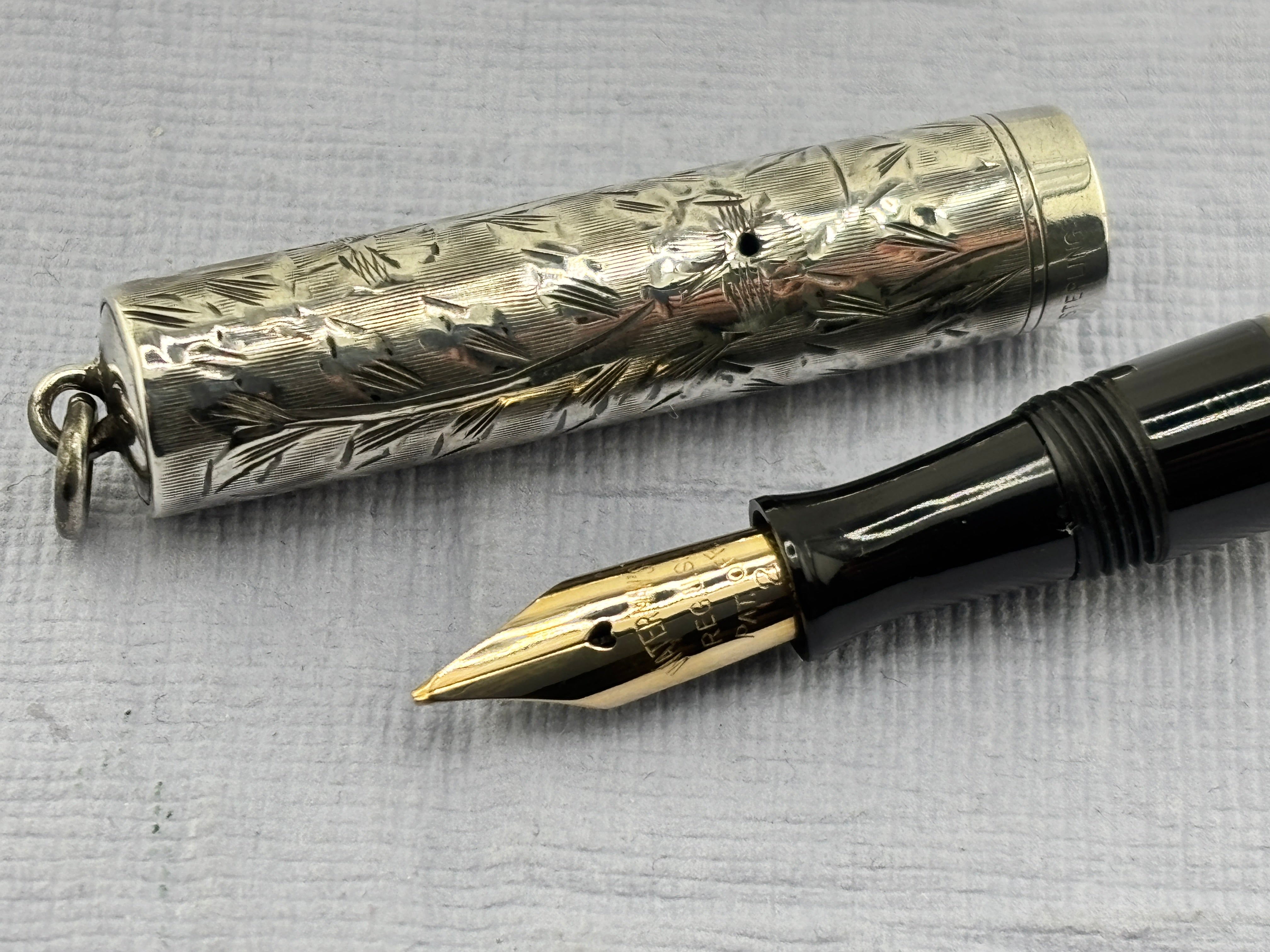 Waterman #452 1/2v Sterling silver Fountain Pen – Fountain Pen