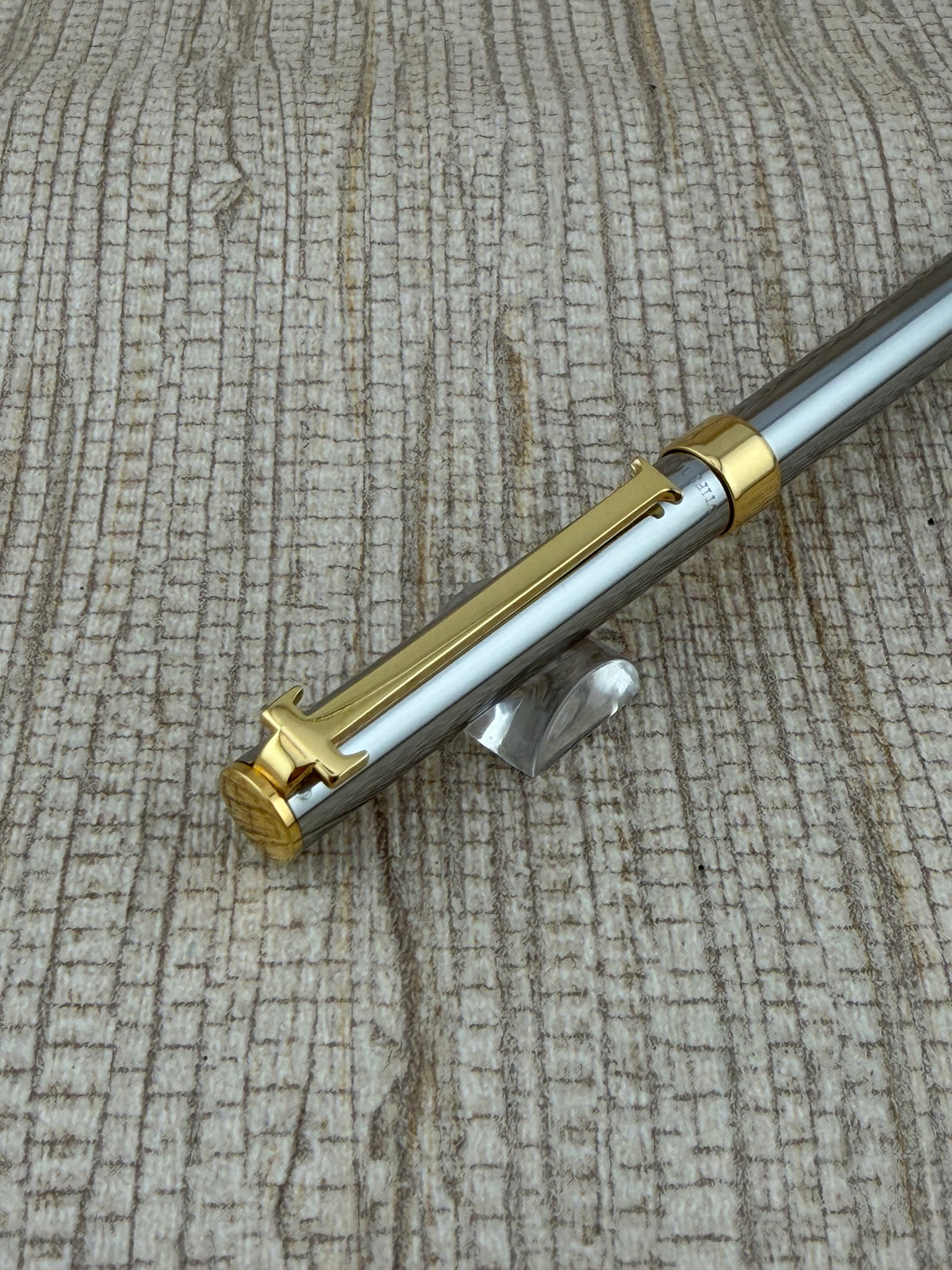 Tiffany USA T-Pen Chrome Gold Trim - Ballpoint Pen