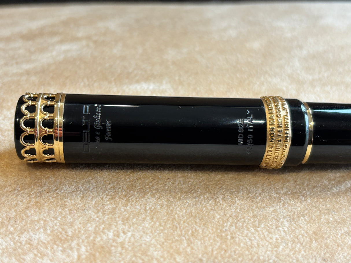 Delta Romeo and Giulietta Forever Black Limited Edition 40/50 Fountain Pen