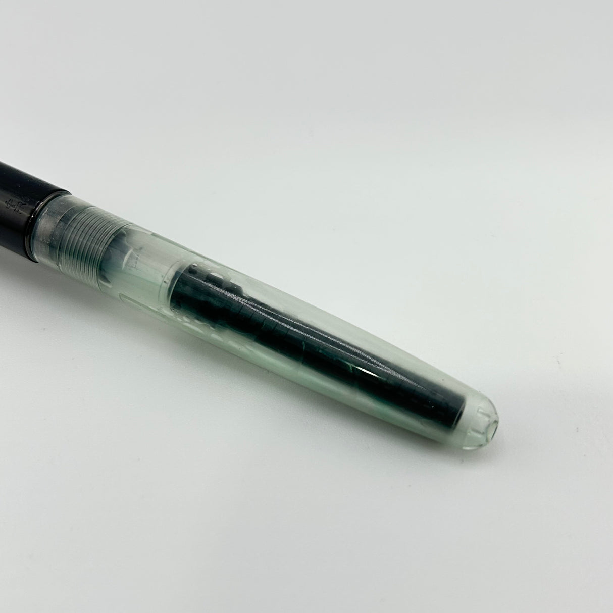 Parker Frontier black Ruthenium cap and Demonstrator Barrel - FACTORY PROTOTYPE