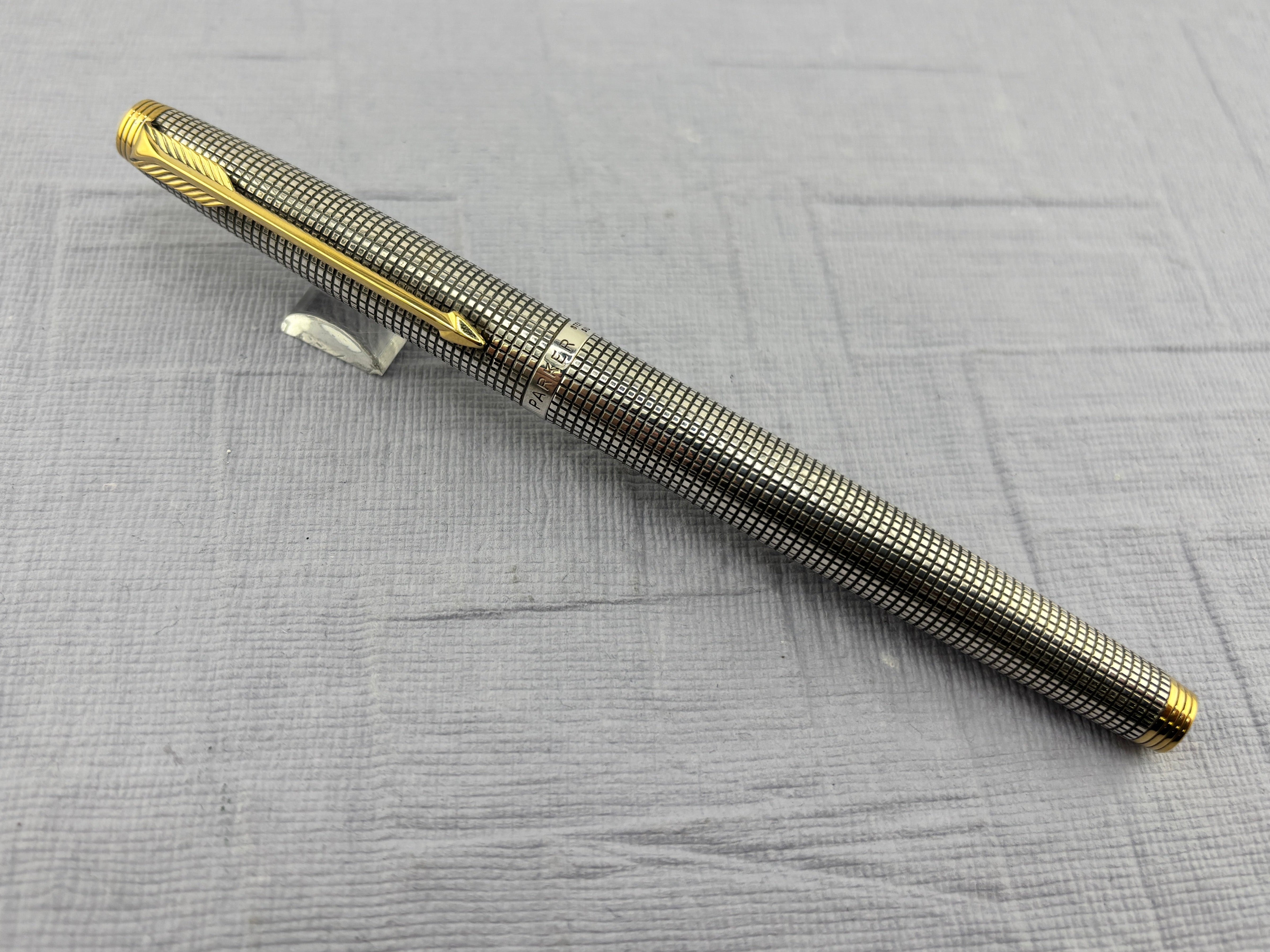 PARKER 万年筆 75 シズレ STERLING SILVER F 14K PARKER 75 Sterling silver 