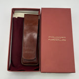 Piquadro Nicolai Pen 2 pouches Leather - Made in ITALY - 2 POUCHES