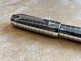 Montblanc Boheme Platinum Plated Radial Steel Amethyst Roller Ball