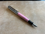 Aurora Talentum Pink Barrel/Chrome Cap Fountain Pen  - Medium 14k Gold nib