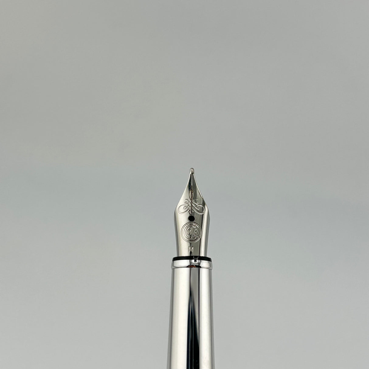 Caran D ache Ecridor Maya chrome Greek Pattern -  Fountain Pen circa 2005