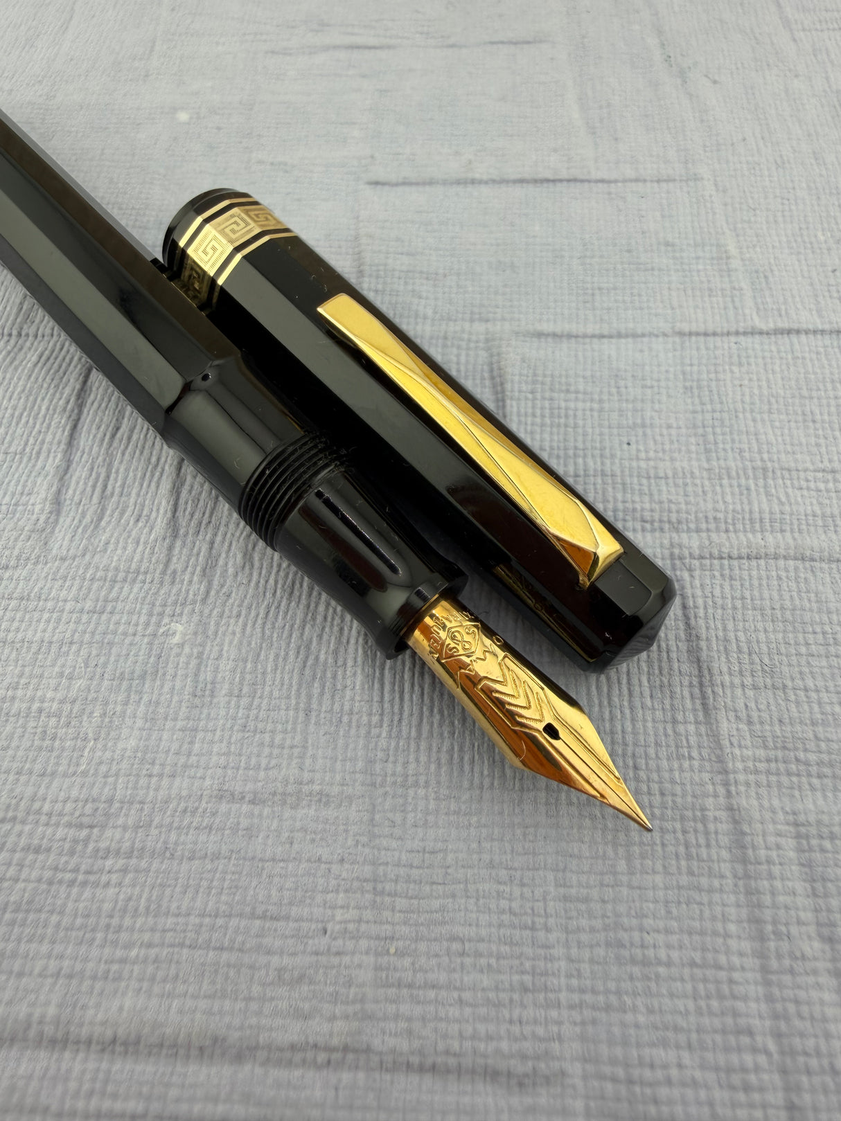 Omas Milord Black Circa 1970 Super Flex Nib *Extra Lucens* - Fountain Pen