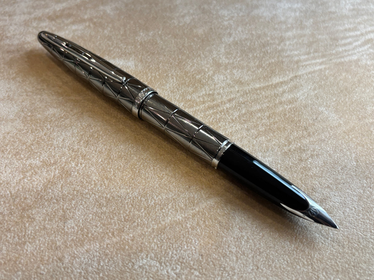 Waterman Carene Deluxe Contemporary Gunmetal with Silver Trim - Fountain Pen